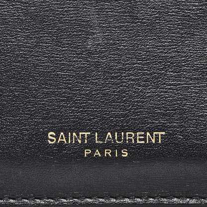 Saint Laurent Calfskin 5 Fragments Zip Pouch Card Holder Black 8 of 12