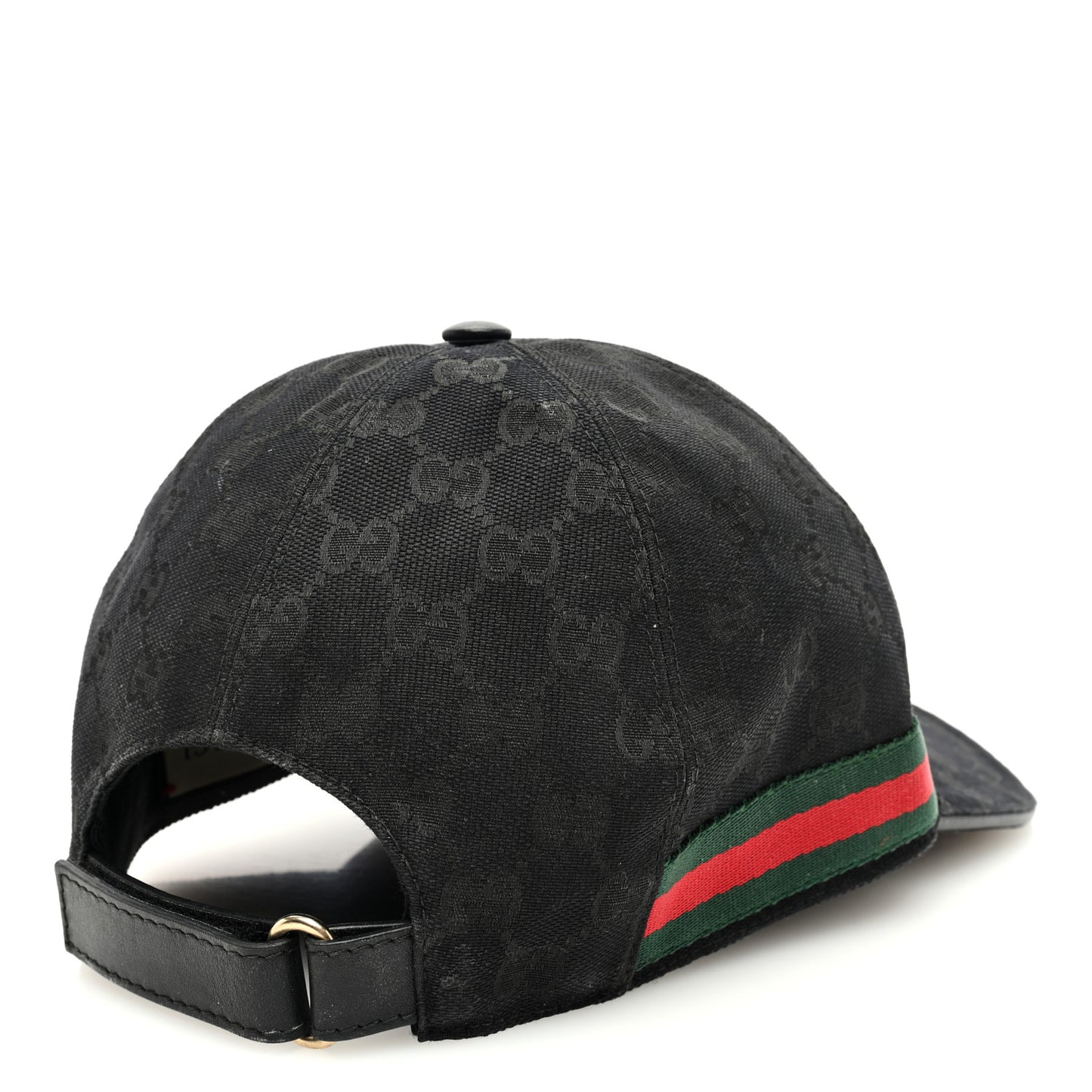 Monogram Web Baseball Hat XXL Black