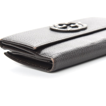 Gucci Calfskin Studded Soho Continental Wallet Dark Brown 7 of 8