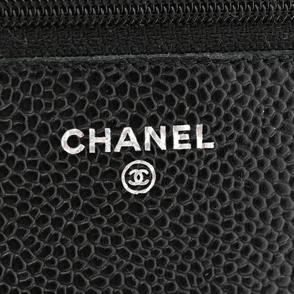 Chanel Caviar Quilted Wallet on Chain WOC Black 6 of 11