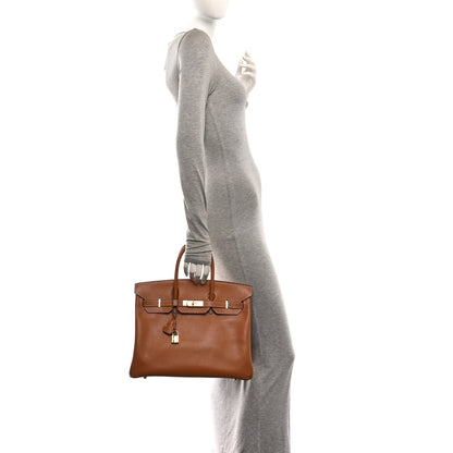 Hermes Courchevel Birkin 35 Gold 2 of 21