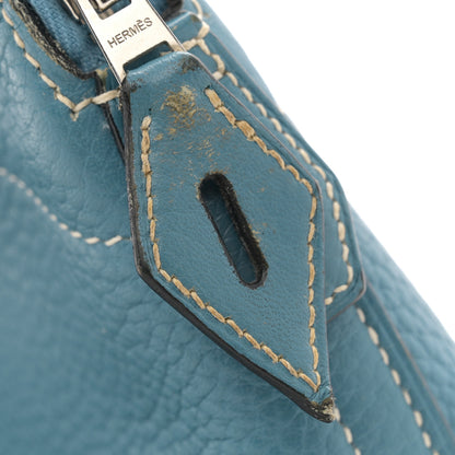 Hermes Taurillon Clemence Bolide 31 Blue Jean 11 of 16