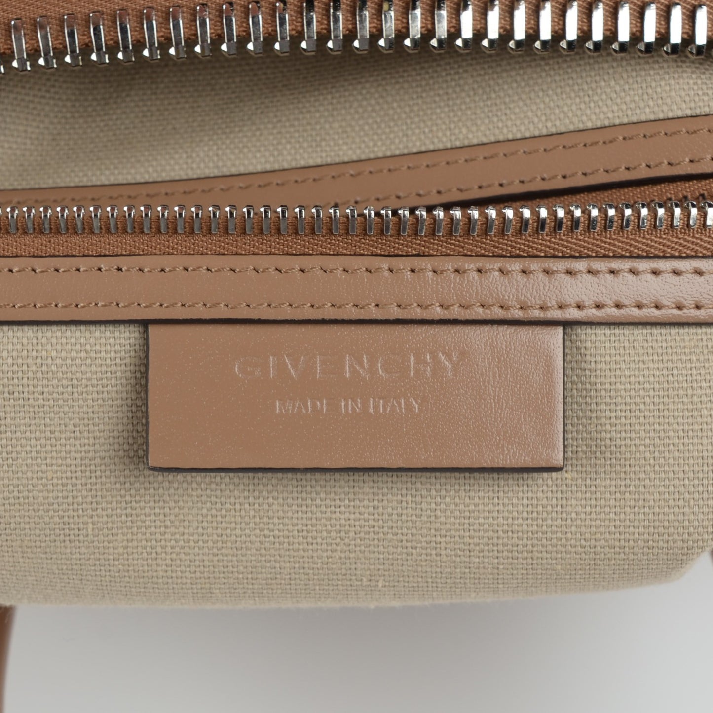 Shiny Lord Calfskin Small Antigona Dark Beige