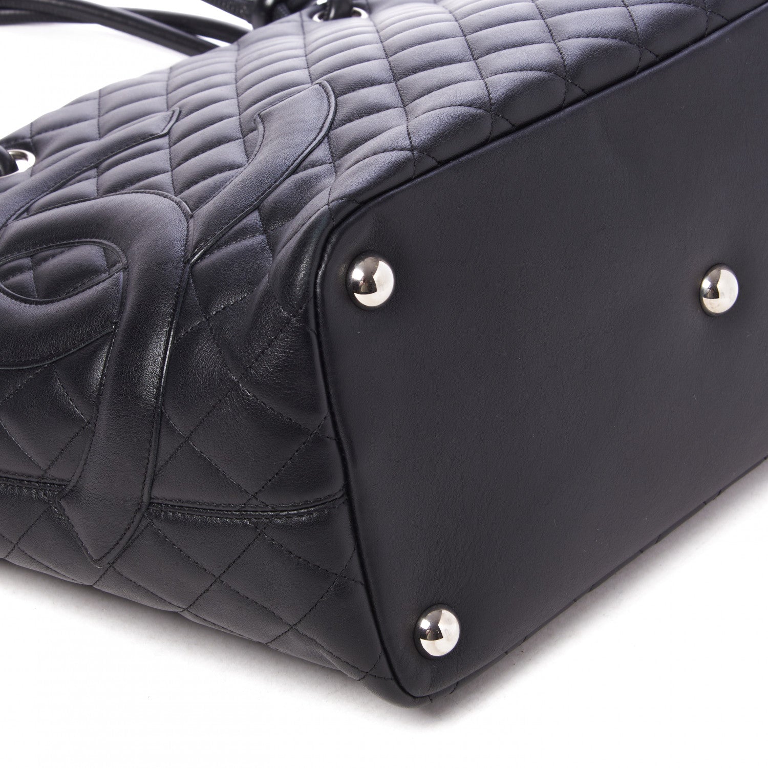 Chanel Calfskin Quilted Large Cambon Tote Black 6 of 8