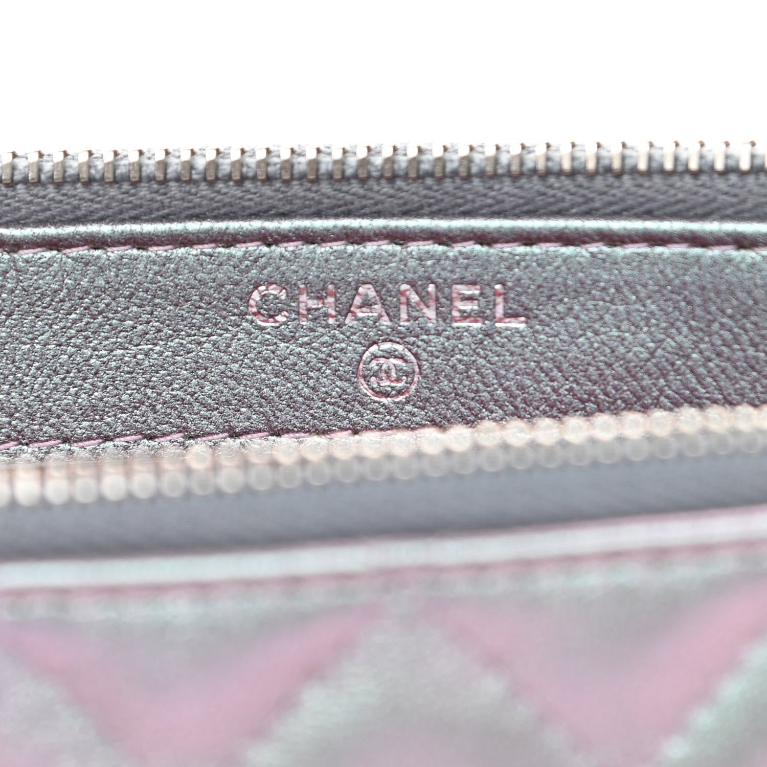 Chanel Iridescent Lambskin Calfskin Quilted Small Gabrielle Clutch With Chain Light Purple 6 of 12