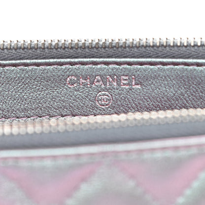 Chanel Iridescent Lambskin Calfskin Quilted Small Gabrielle Clutch With Chain Light Purple 6 of 12