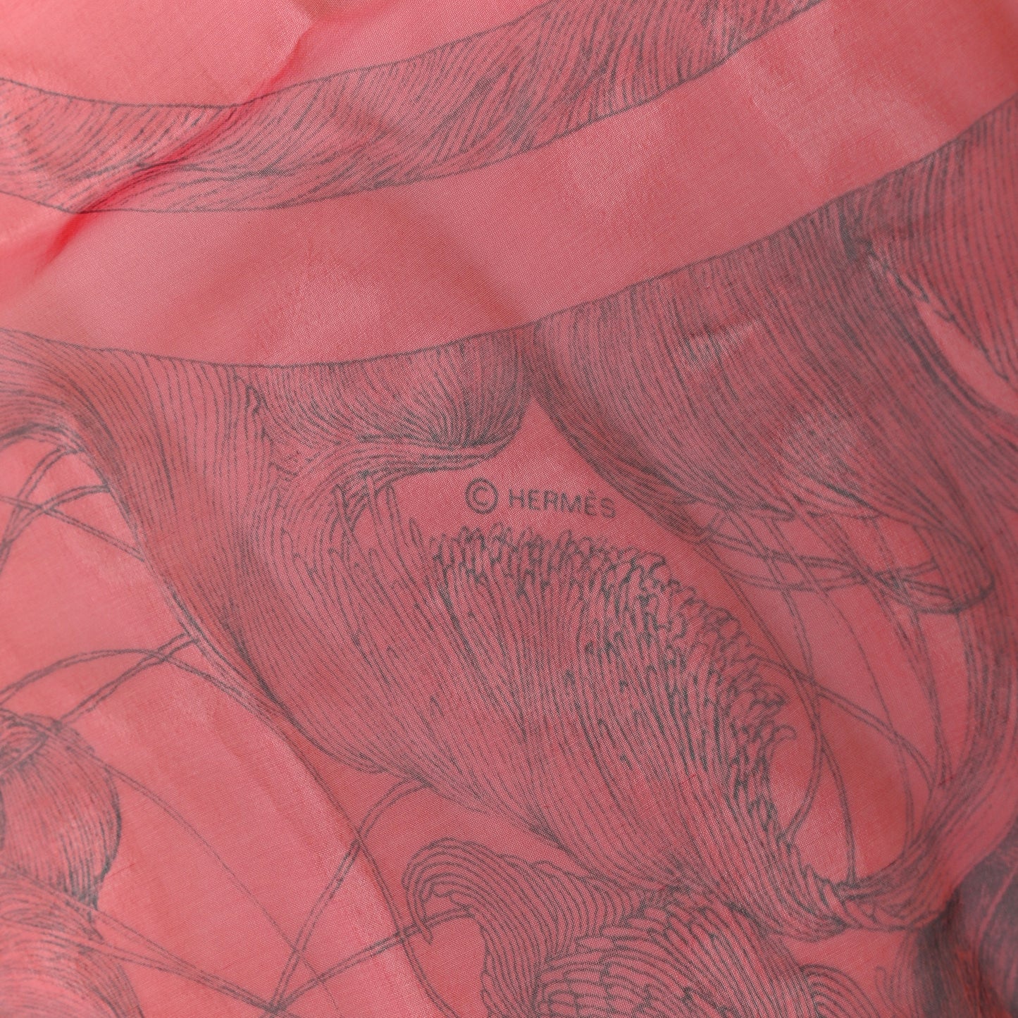 Silk Mousseline Brides De Gala En Finesse Shawl 140 Rose Indien Black