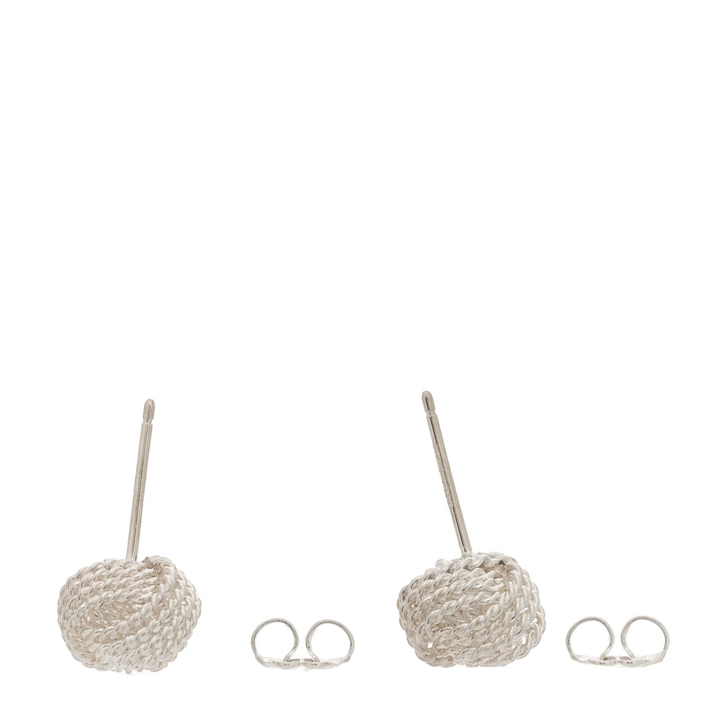 Sterling Silver Twist Knot Earrings