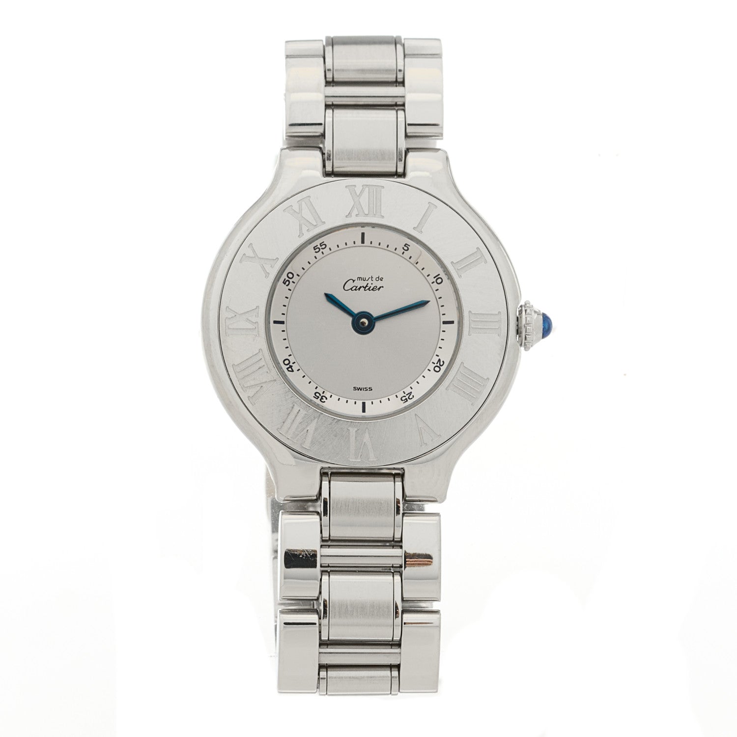 Cartier Stainless Steel 28mm Must De 21 Quartz Watch 1 of 4