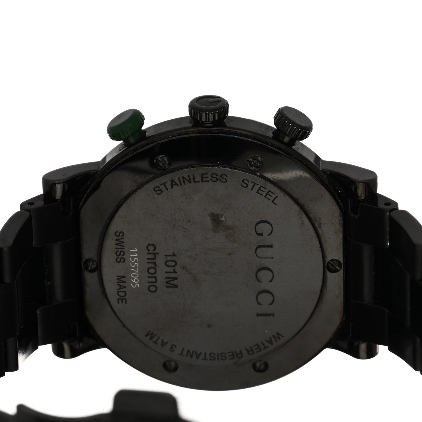 PVD Stainless Steel 44mm 101M G-Chrono Quartz Watch Black