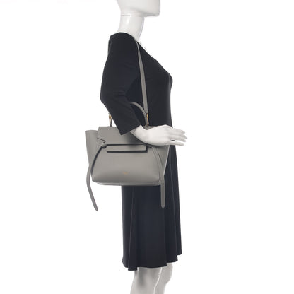 Celine Grained Calfskin Micro Belt Bag Cloud 2 of 10