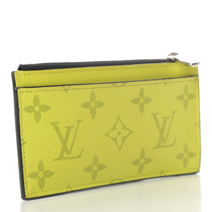 Louis Vuitton Monogram Taiga Coin Card Holder Yellow 3 of 9