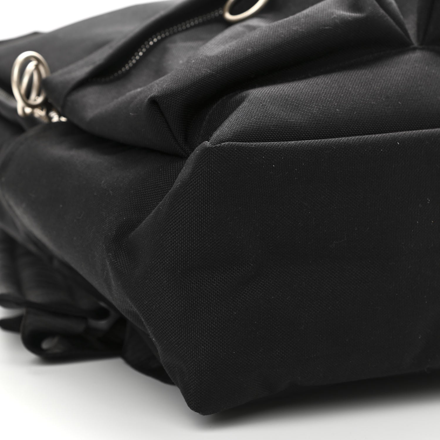 Off-White Canvas Quote Backpack Black 9 of 13