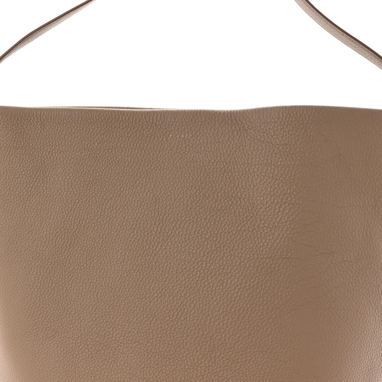 Grained Calfskin Large N/S Park Tote Dark Taupe