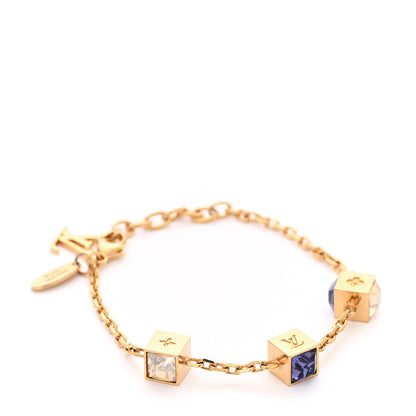 Louis Vuitton Swarovski Gamble Bracelet Azur Gold 1 of 7