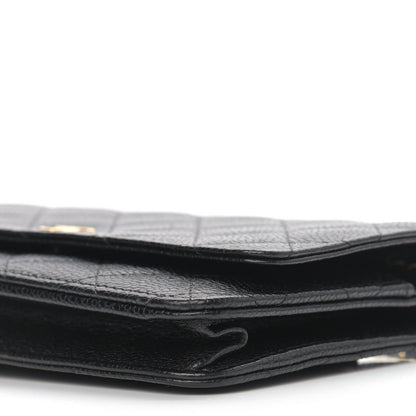 Chanel Caviar Quilted Wallet On Chain WOC Black 10 of 10