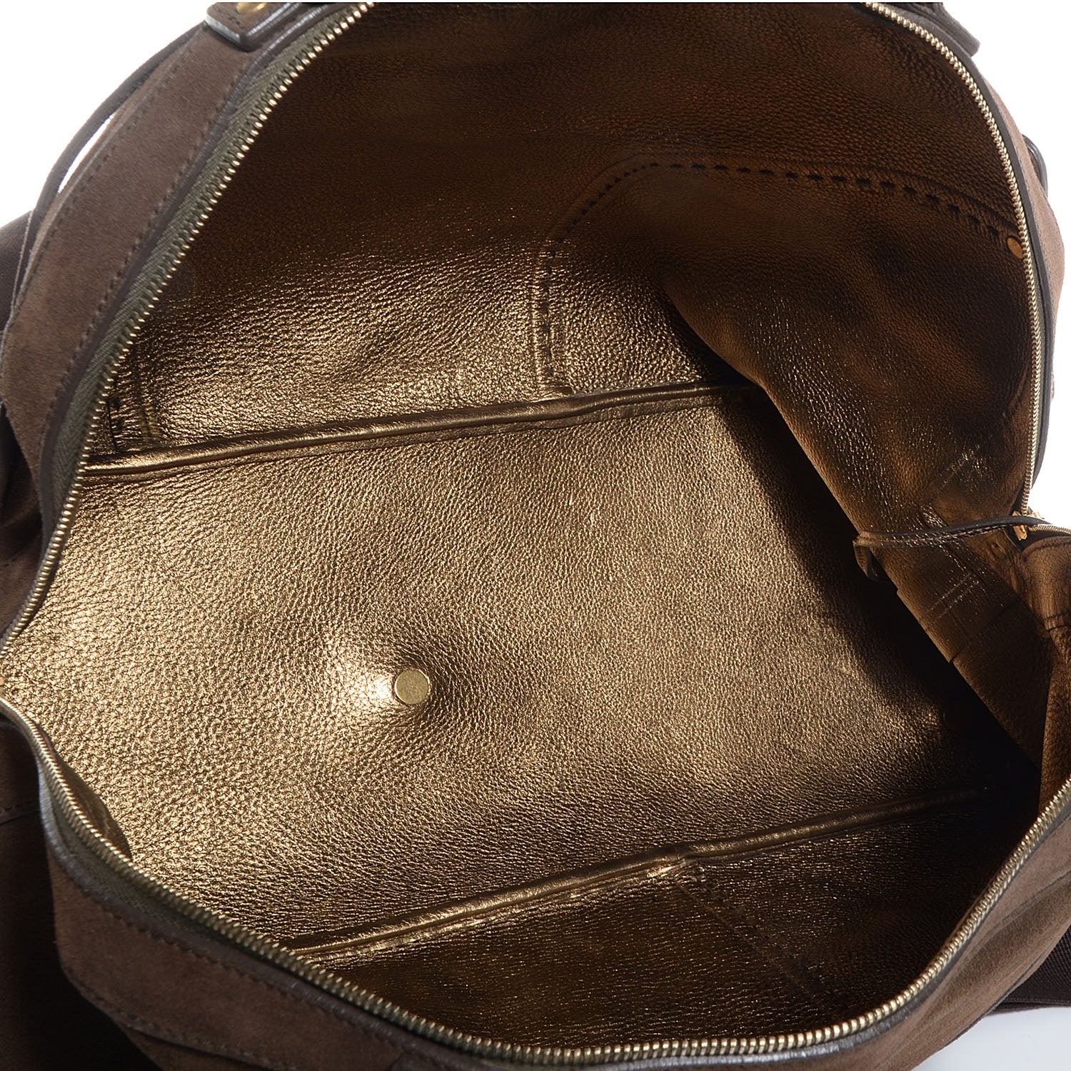 Saint Laurent Suede Muse Weekender Brown 6 of 9