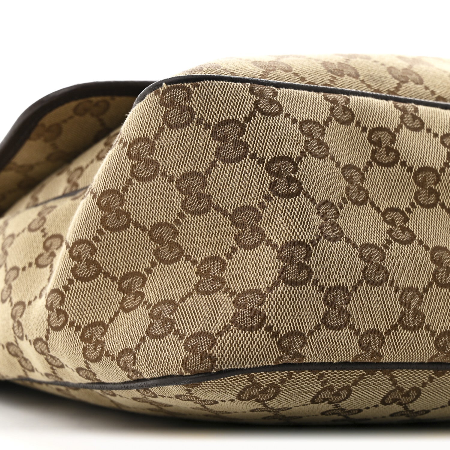 Gucci Monogram Web Medium Flap Messenger Beige Dark Brown 9 of 12