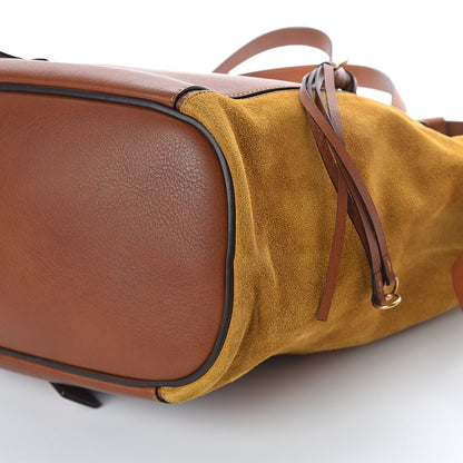 Chloe Smooth Calfskin Suede Medium Myer Double Carry Bag Caramel 7 of 7