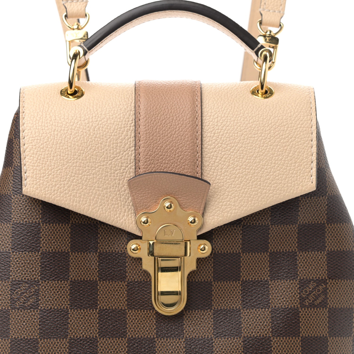 Louis Vuitton Damier Ebene Clapton Backpack Creme 8 of 12