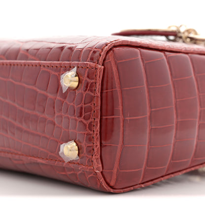 Christian Dior Alligator Mini Lady Dior Red 10 of 10