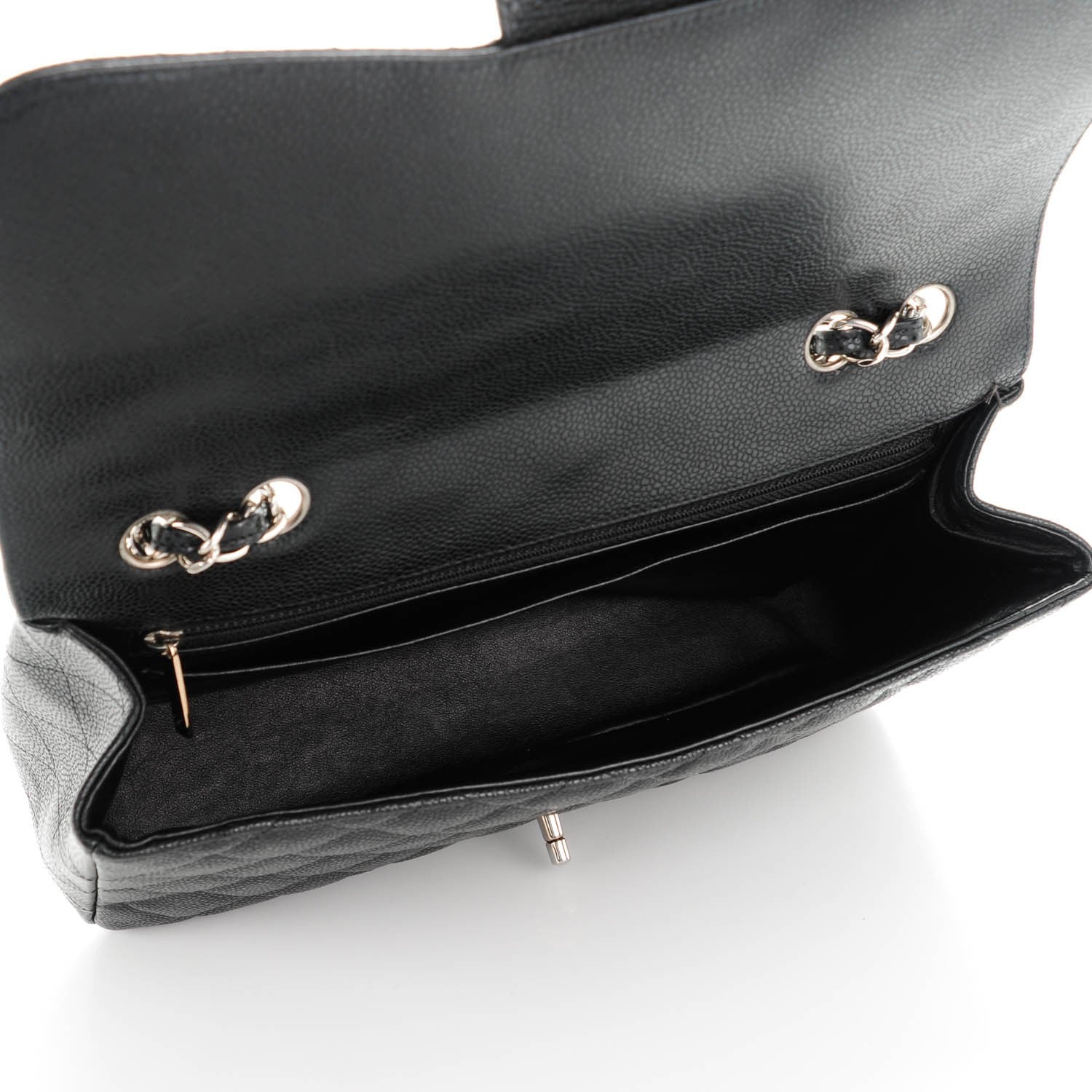 Chanel Caviar Quilted Jumbo Single Flap Black 5 of 8
