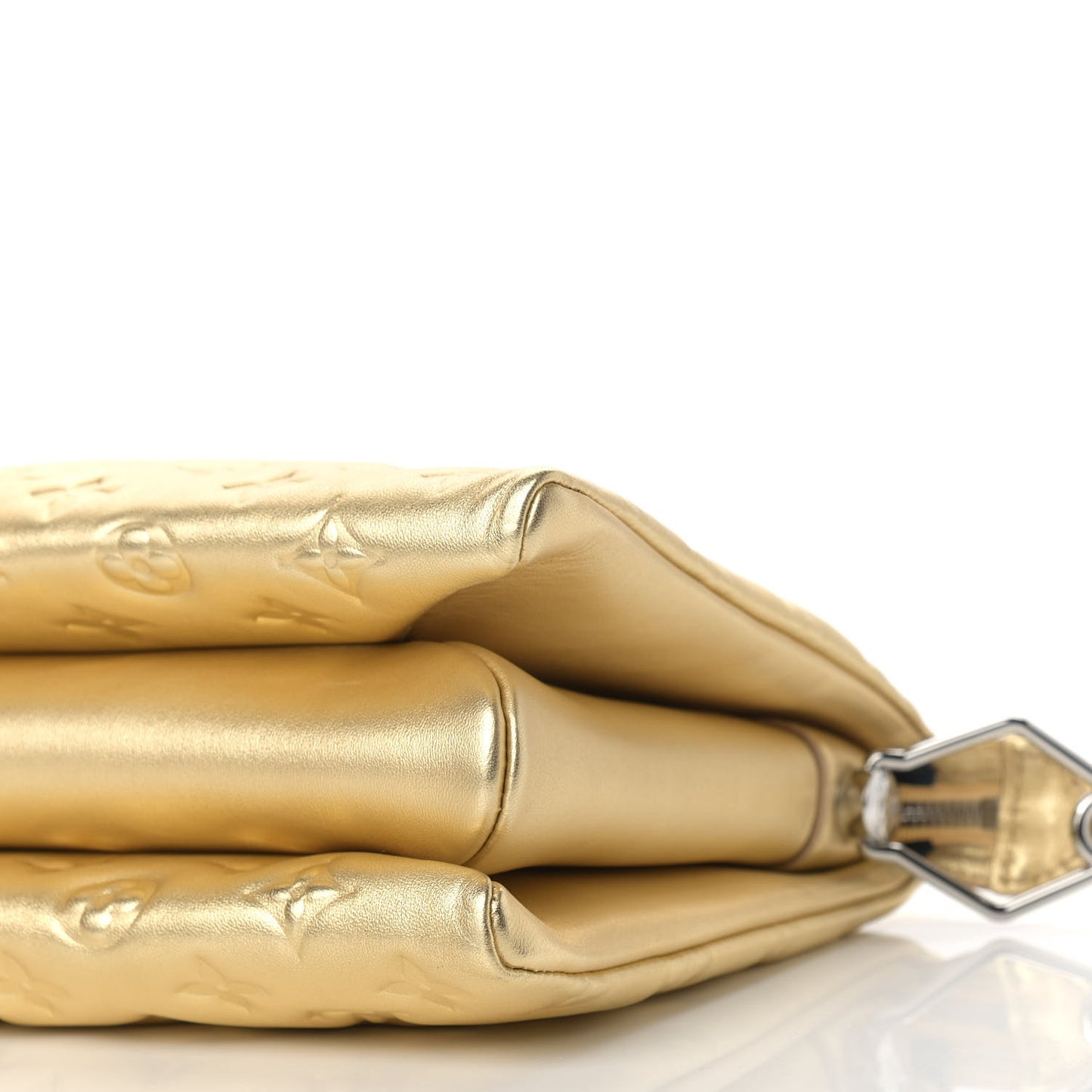 Lambskin Embossed Monogram Coussin PM Gold