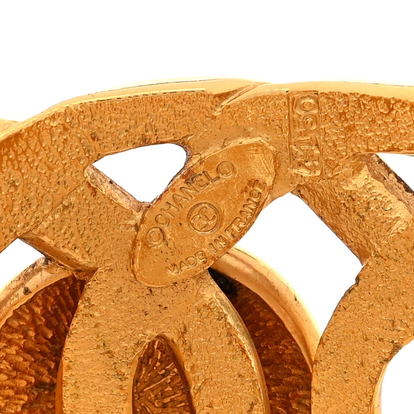 Metal CC Sunburst Cuff Gold