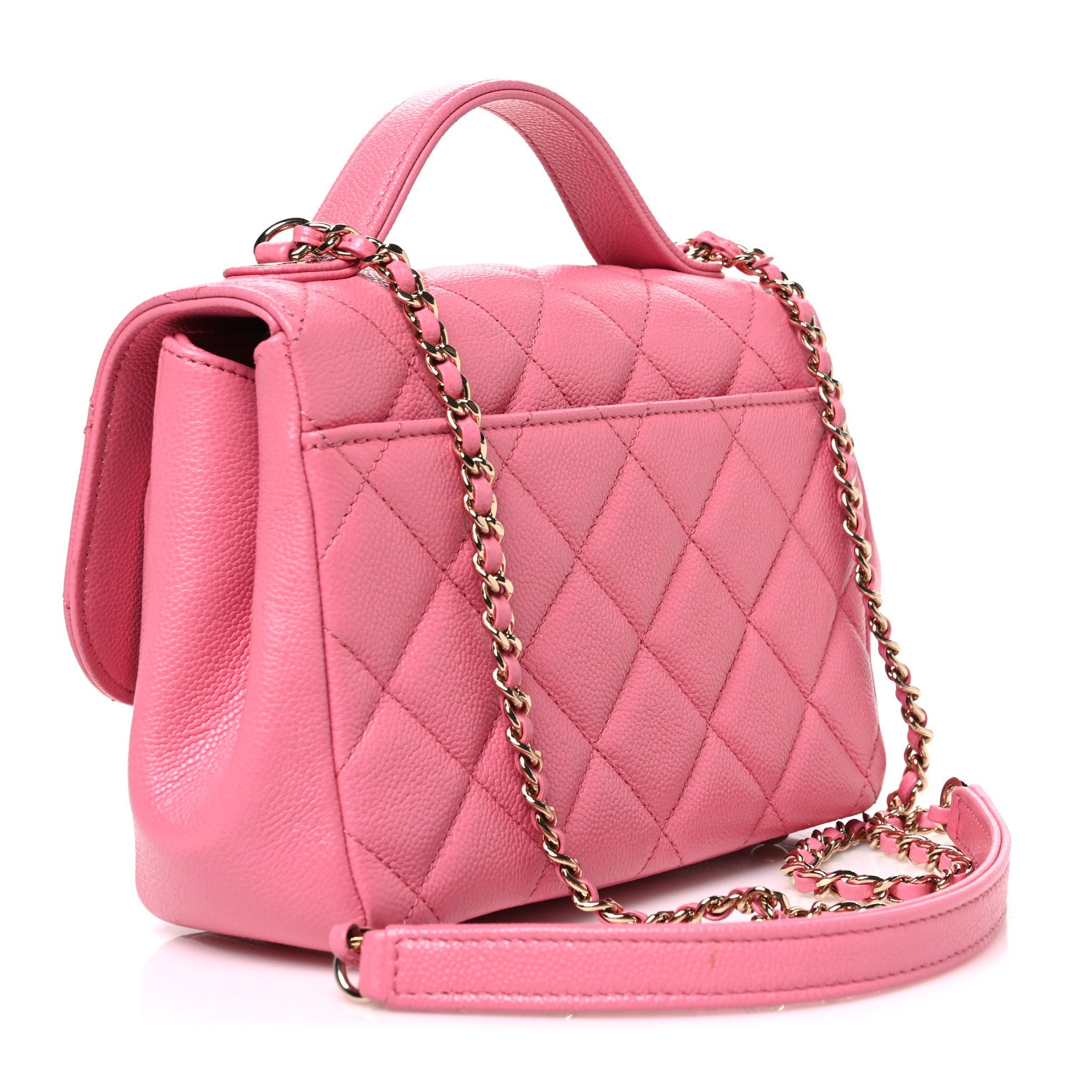 Chanel Caviar Quilted Small Business Affinity Flap Pink 2 of 10