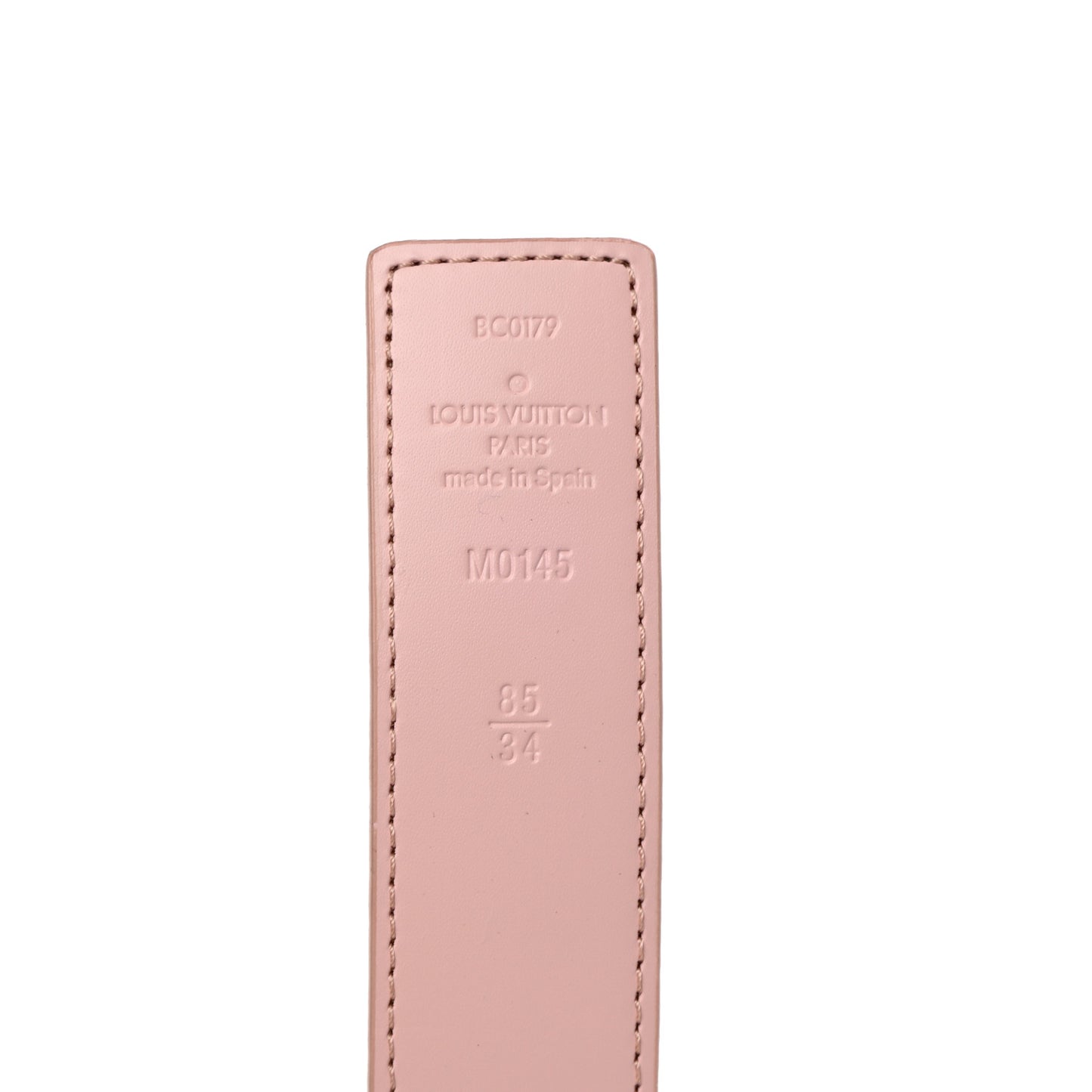 Damier Azur 30mm LV Initiales Reversible Belt 85 34 Pink
