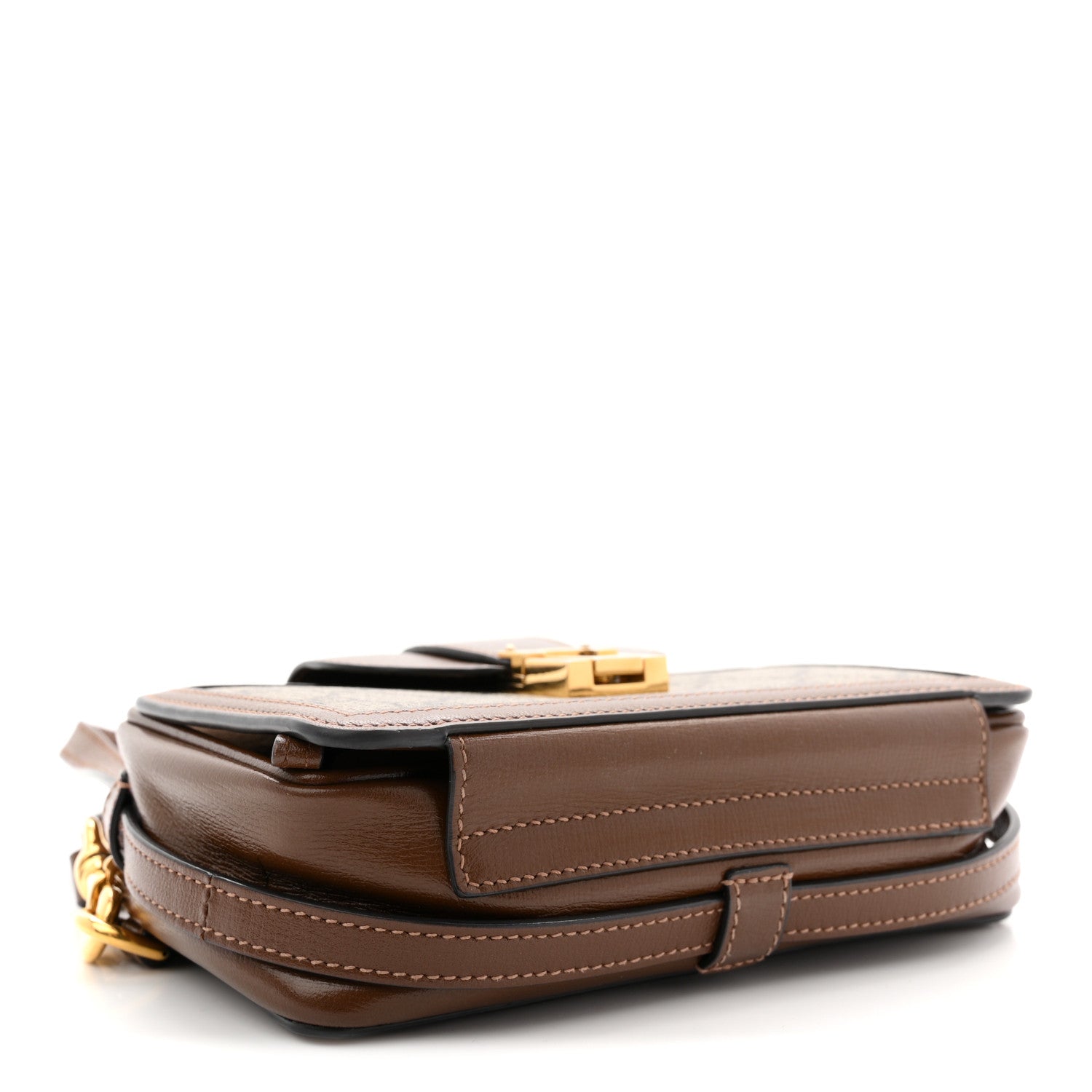 Gucci GG Supreme Monogram Mini Clasp Bag Beige Brown 1867661