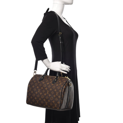 Louis Vuitton Monogram My World Tour Speedy Bandouliere 30 Black 2 of 14