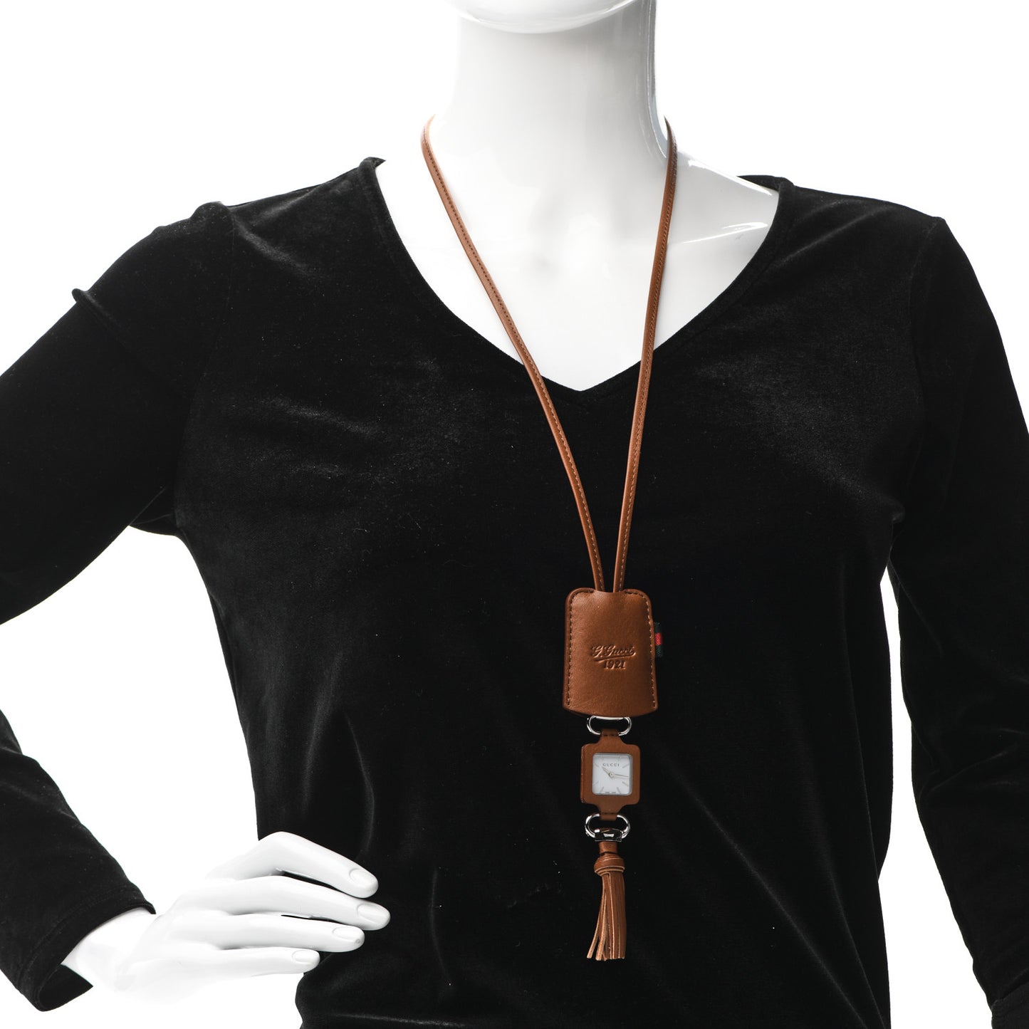 Stainless Steel Calfskin 1921 Pendant Quartz Watch
