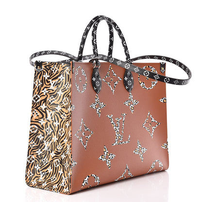 Louis Vuitton Monogram Giant Jungle Onthego GM Black 4 of 11