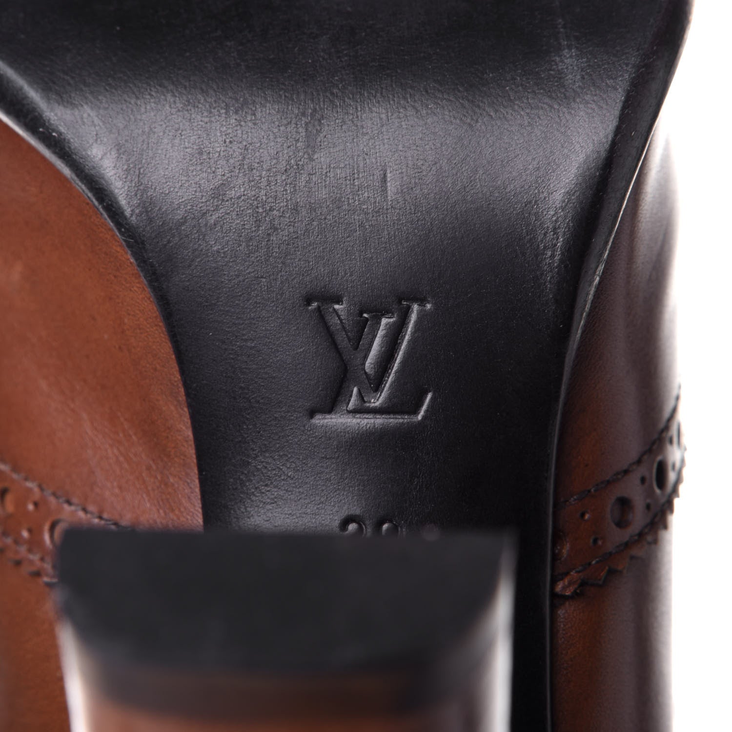 Louis Vuitton Calfskin Lace Up Pumps 39 Brown 8 of 10