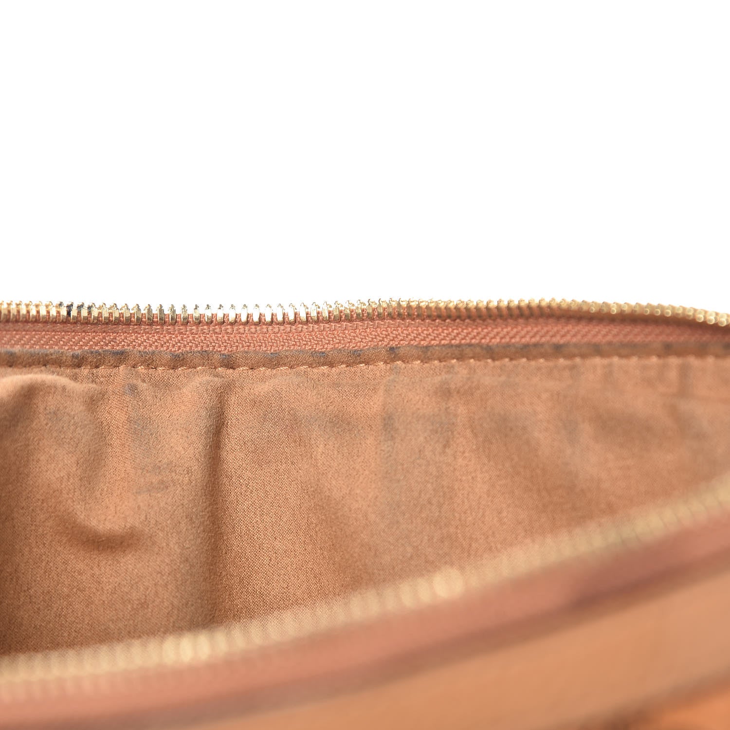 MCM Visetos Liz Shopper Tote Pouch Cognac 8 of 12