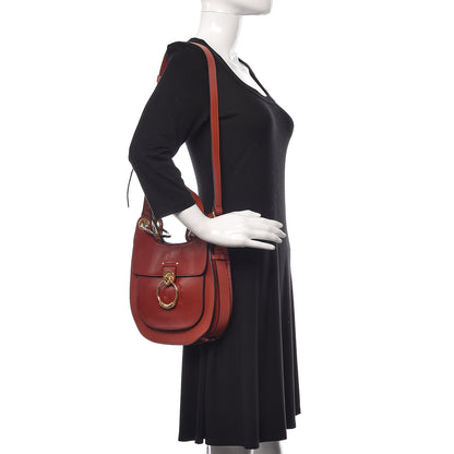 Chloe Calfskin Medium Tess Hobo Sienna Red 2 of 9