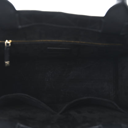 Christian Dior Calfskin Macro Cannage Medium Book Tote Black 5 of 9