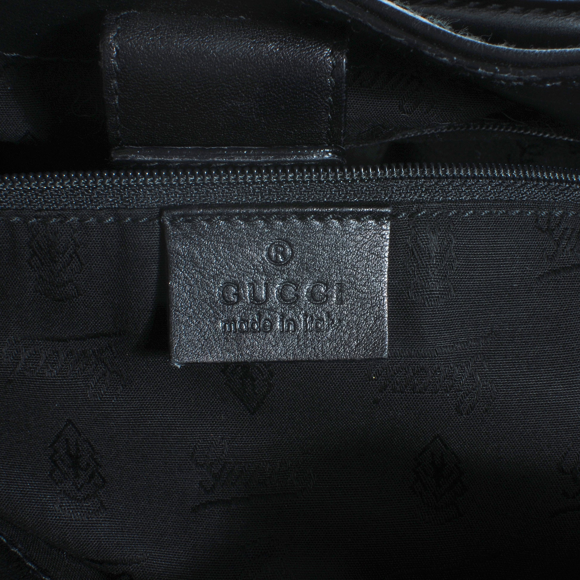 Gucci Guccissima Large Sukey Tote Black 5 of 8