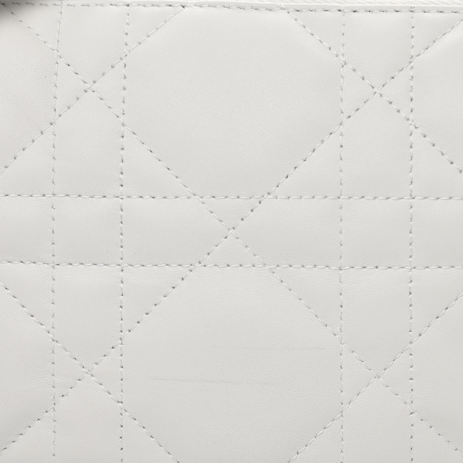 Christian Dior Lambskin Cannage Small Dior Vibe Hobo Bag White 8 of 11