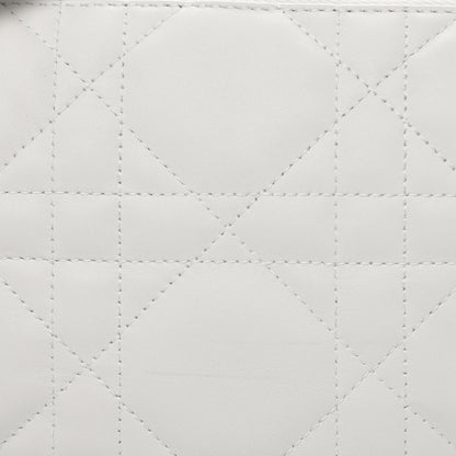 Christian Dior Lambskin Cannage Small Dior Vibe Hobo Bag White 8 of 11