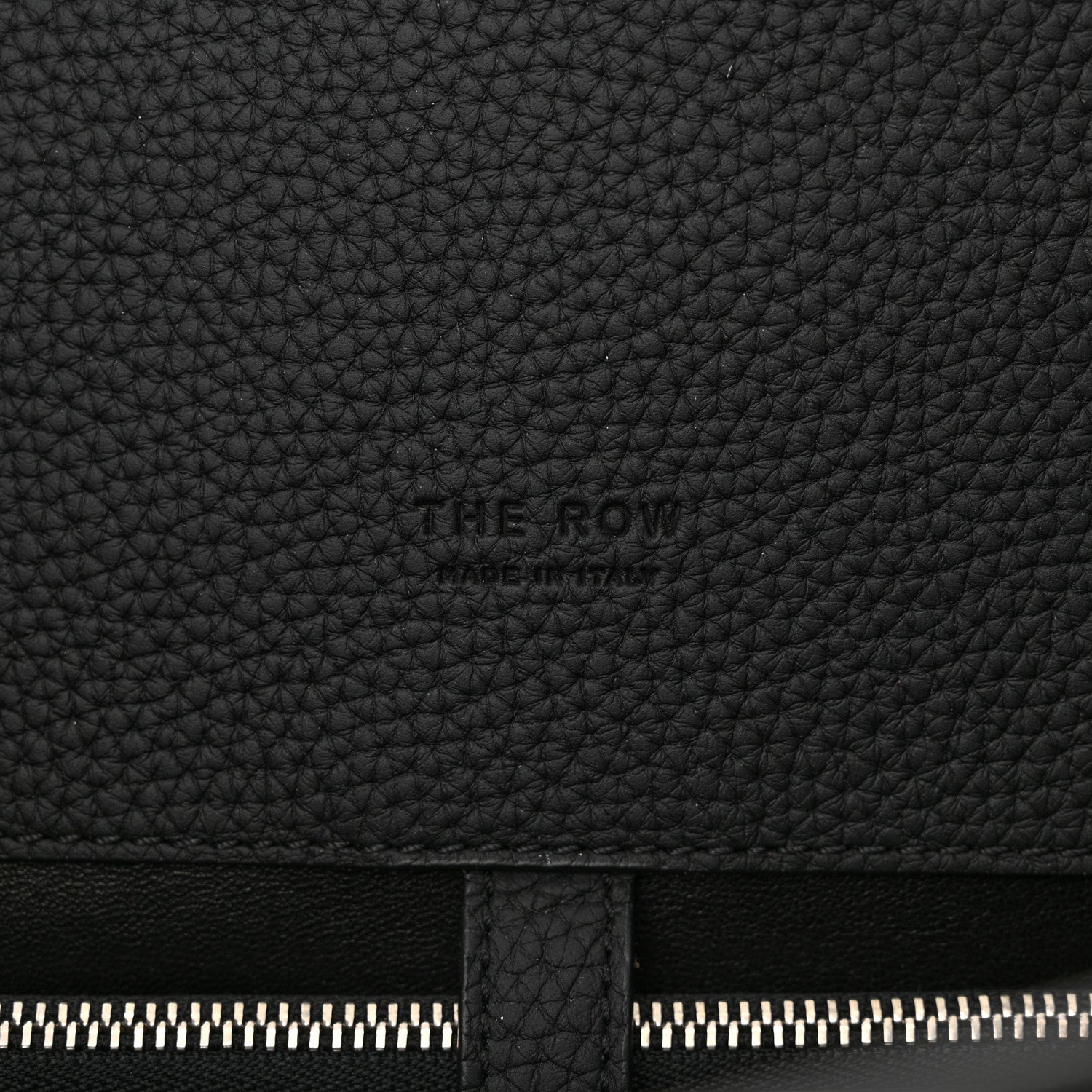 The Row Grained Calfskin EW Margaux Black 6 of 9
