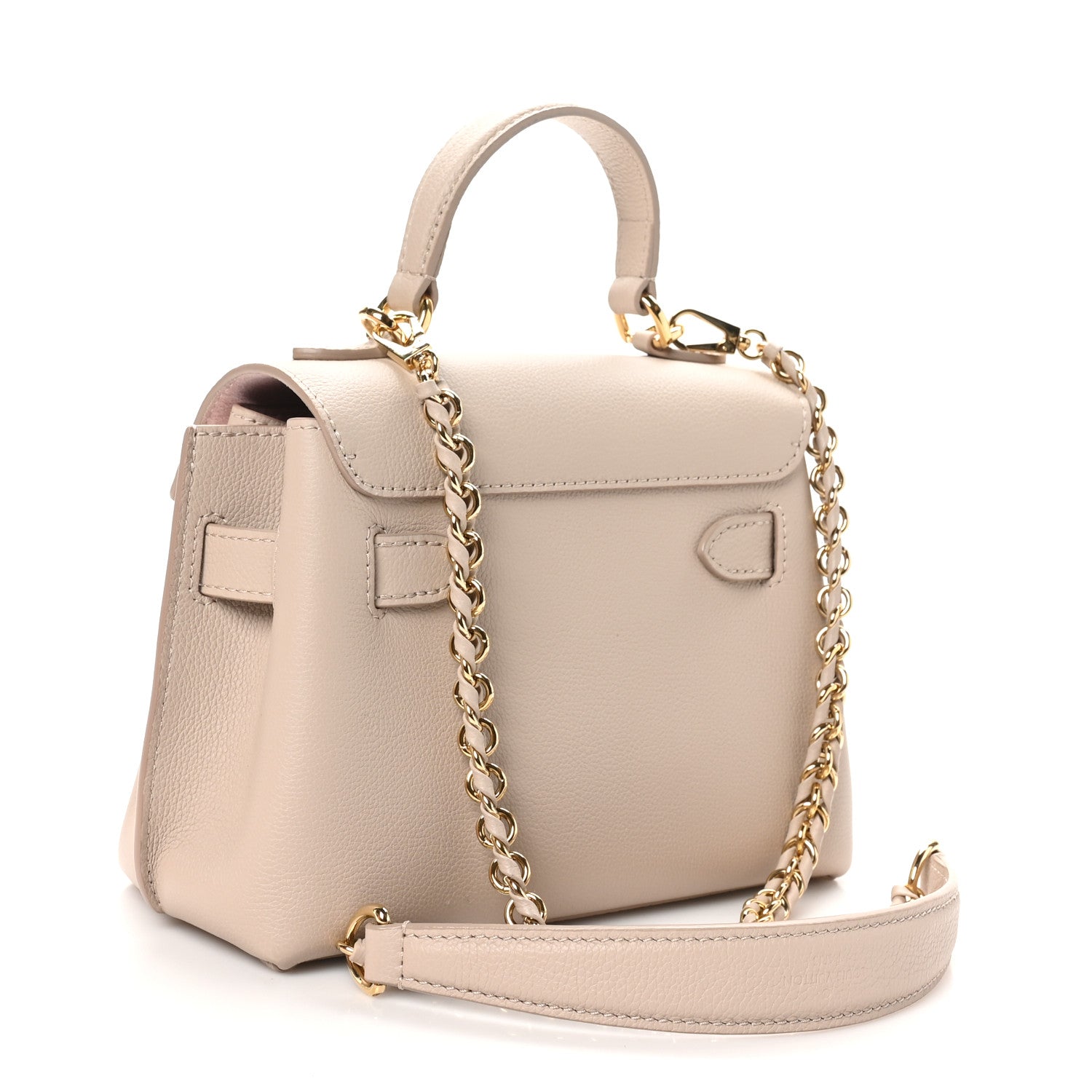 Louis Vuitton Soft Calfskin Mini Lockme Ever Greige 3 of 9