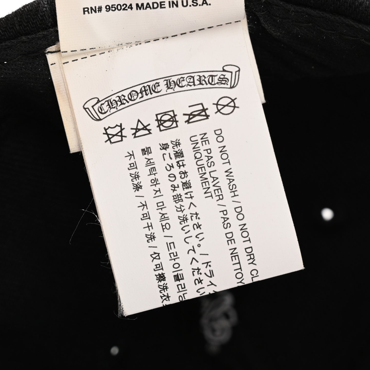 Cotton Baseball Hat Black