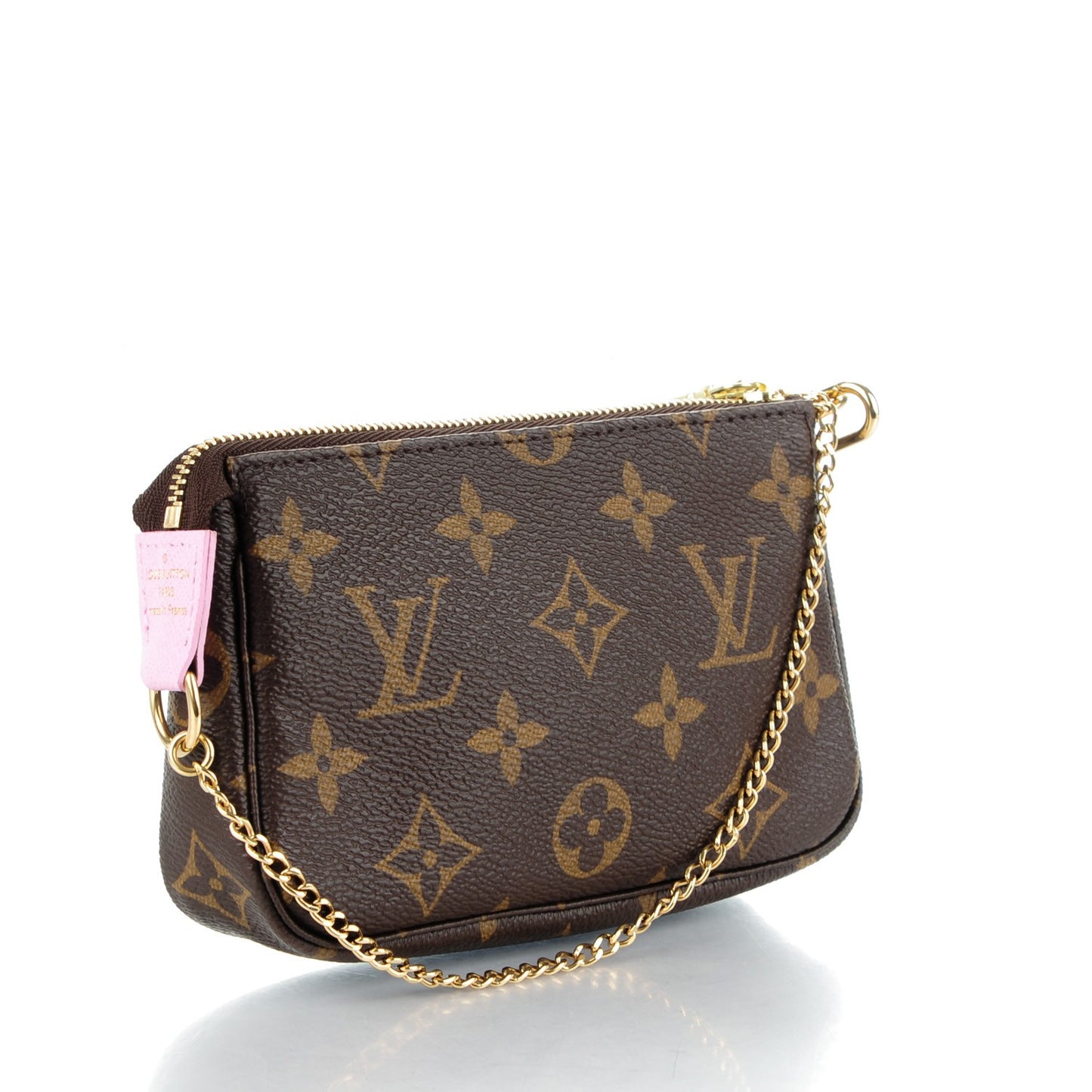 Monogram 2016 Christmas Animation Mini Pochette Accessories Rose Ballerine
