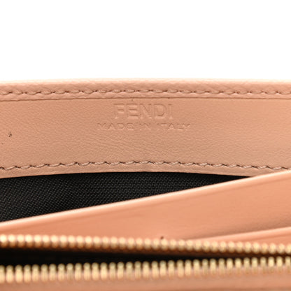 Fendi Vitello Cruise F is Fendi Bi-Color FF 1974 Embossed Continental Envelope Wallet On Chain Maya Black Light Rose 6 of 12