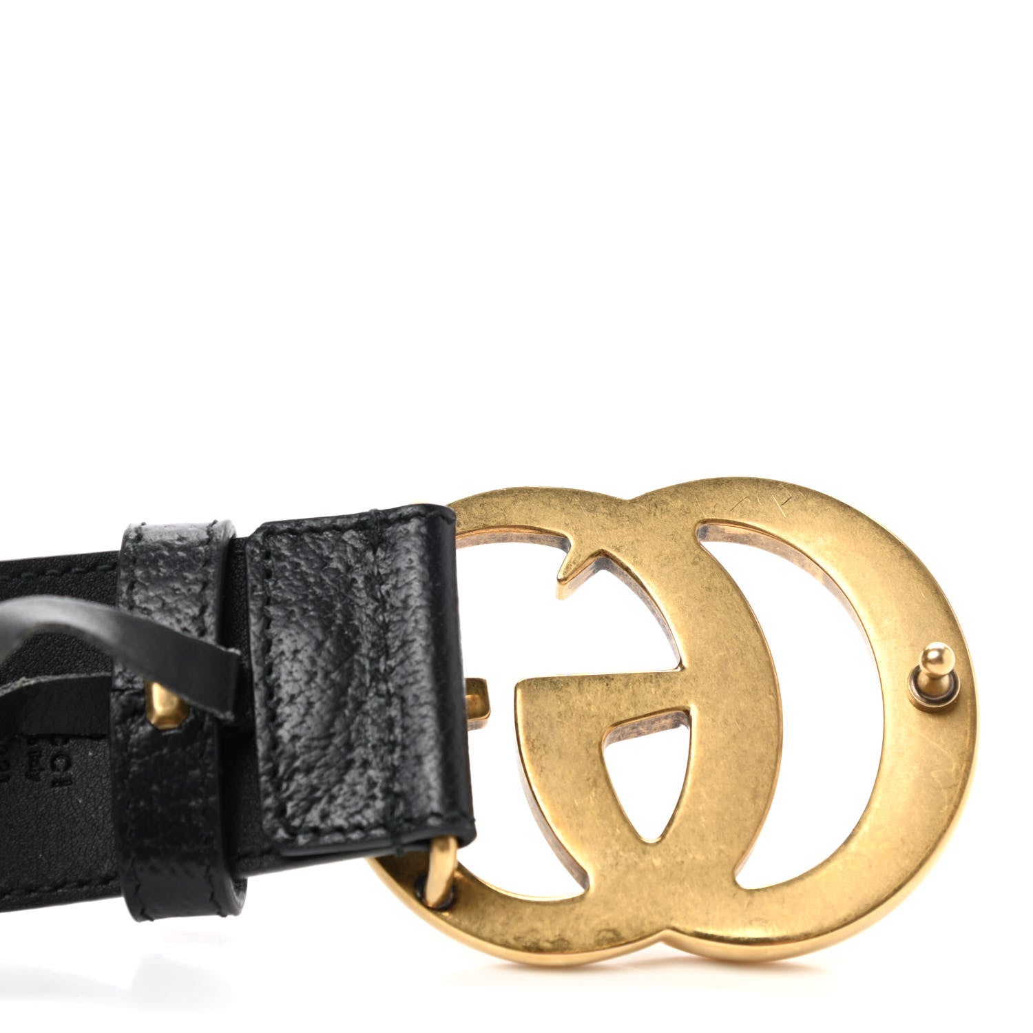 Gucci Textured Calfskin Double G 40mm Belt 90 36 Black 6 of 6