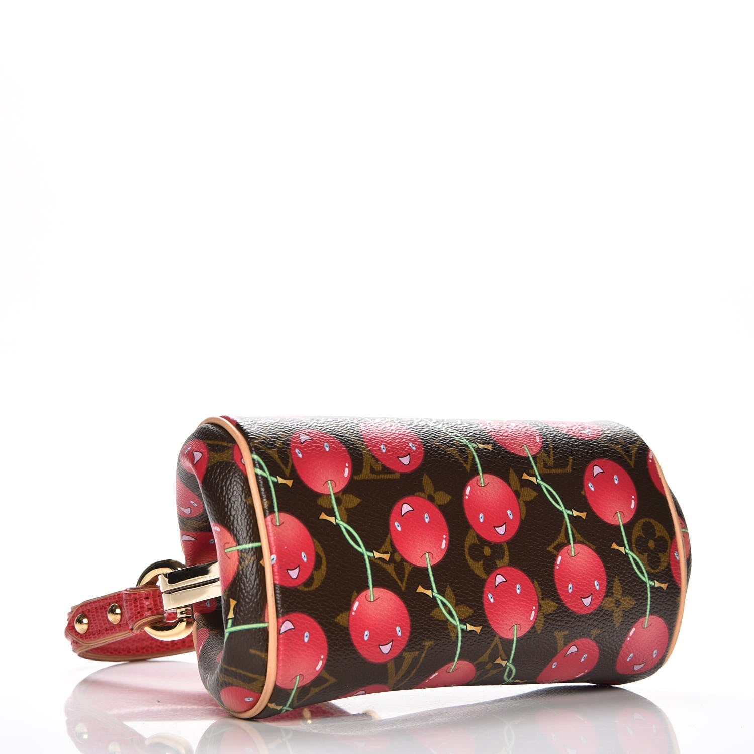 Louis Vuitton Lizard Monogram Cerises Sac Fermoir PM 4 of 7