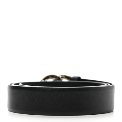 Chanel Lambskin Crystal Chain CC Belt 90 36 Black 2 of 8