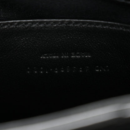 Saint Laurent Calfskin Y Quilted Monogram Monochrome Small Loulou Chain Satchel Black Black 7 of 10